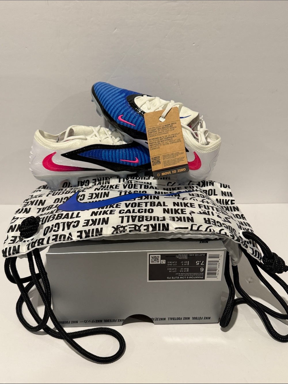NIKE PHANTOM 6 LOW ELITE FG ‘ATTACK PACK’ Sz: 6 (HJ2146-446)